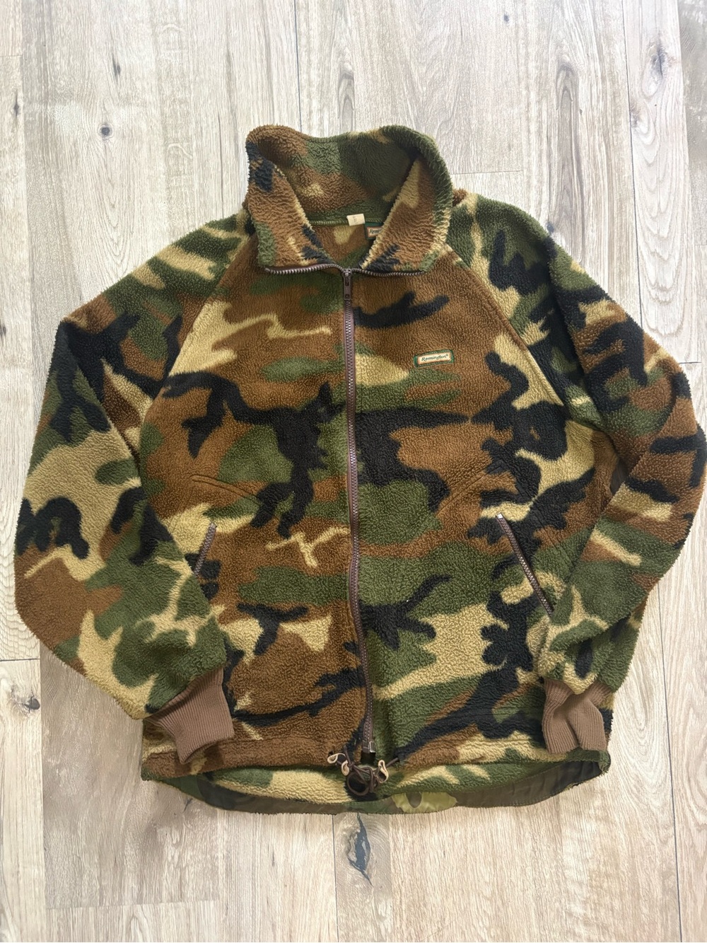 Vintage Remignton camo fleece jacket woodland USA made